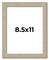 8.5x11 Thin Barnwood Picture Frame with UV-Resistant Acrylic & Acid Free Backing, Available in 2 Paint Finishes - Grey and Black